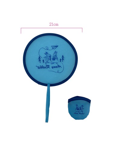 安妮兔摺疊扇-天藍