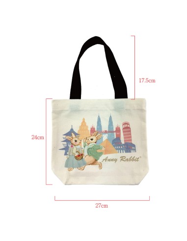 安妮兔橫式新托特帆布袋