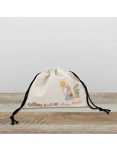 安妮兔束口餐具墊多用袋