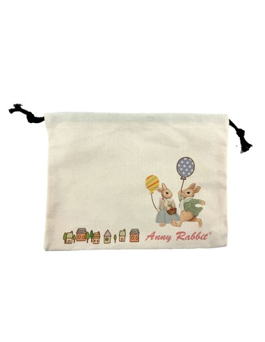 安妮兔束口餐具墊多用袋