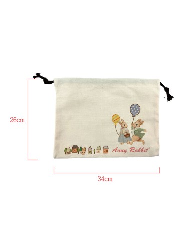 安妮兔束口餐具墊多用袋