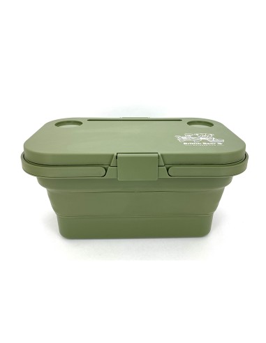 英國熊折疊桌野餐籃-綠