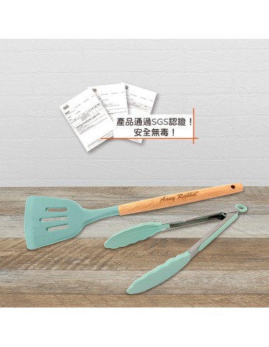 安妮兔矽膠鍋鏟料理夾二入組