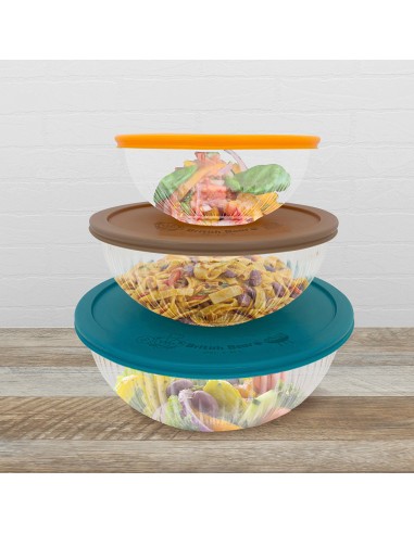 英國熊玻璃超大萬用保鮮碗3入(盒裝)