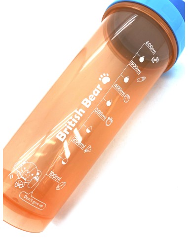 英國熊搖搖運動瓶700ml-橘