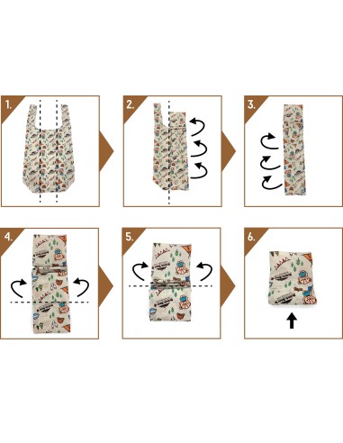 英國熊背心折疊環保袋-戶外