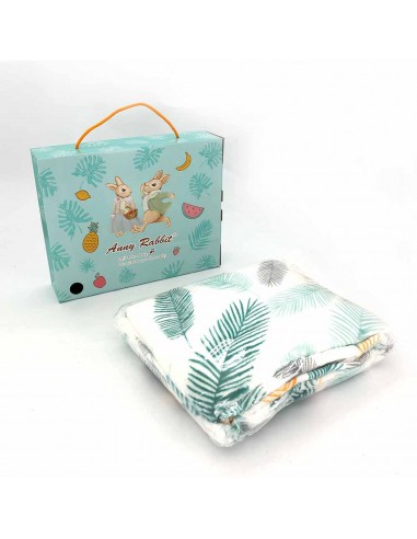 安妮兔法蘭絨毯羽葉120*150盒裝