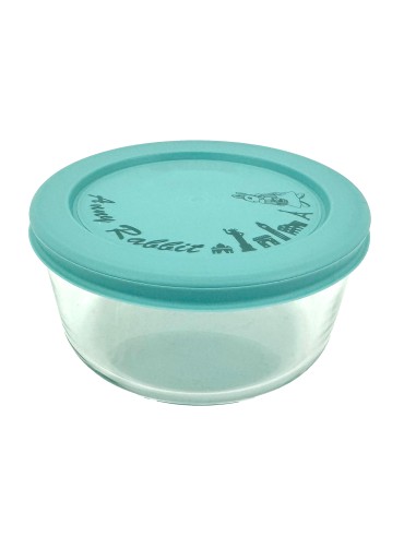 安妮兔玻璃圓形保鮮盒2入