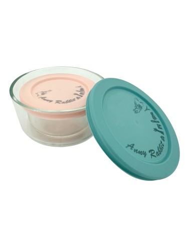 安妮兔玻璃圓形保鮮盒2入