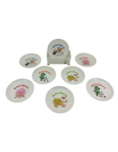 英國熊圓盤九件套-盒裝