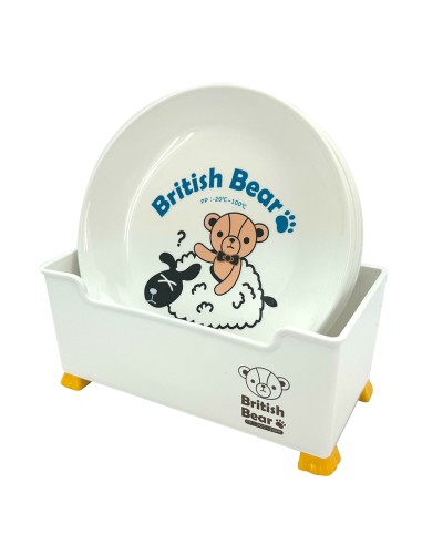 英國熊圓盤九件套-盒裝