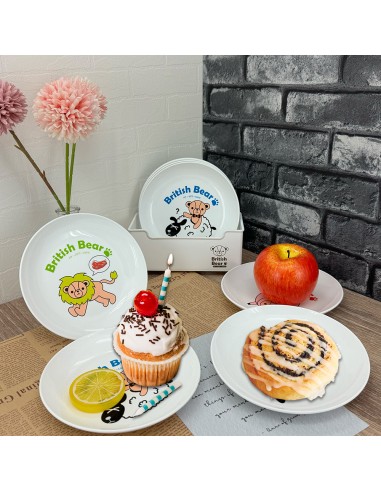 英國熊圓盤九件套-盒裝
