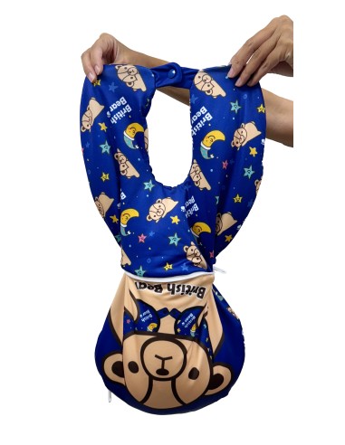 英國熊三用翻轉頸枕