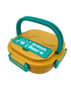 英國熊開心三格提把便當盒 2