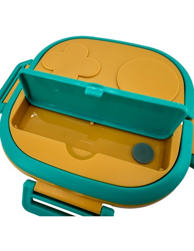 英國熊開心三格提把便當盒