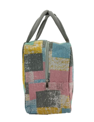 和風手提保溫保冷袋-彩色方塊