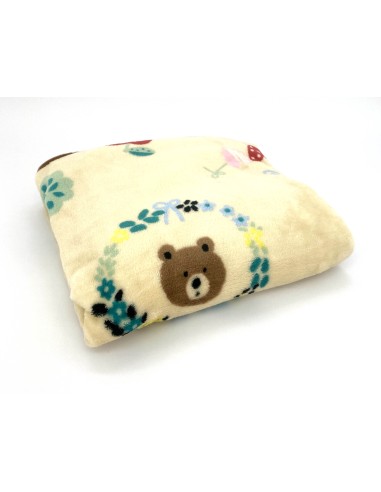 法國兔法蘭絨毯-花園100x150CM