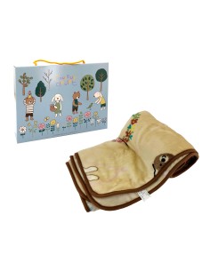 法國兔法蘭絨毯-花園100x150CM(盒)