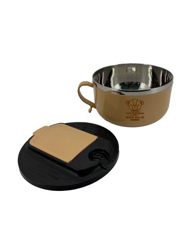 英國熊不鏽鋼置物泡麵碗-900ml