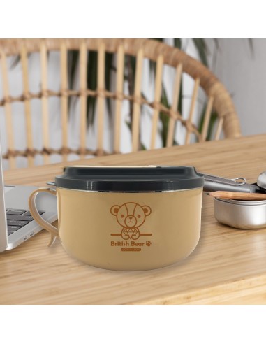 英國熊不鏽鋼置物泡麵碗-900ml