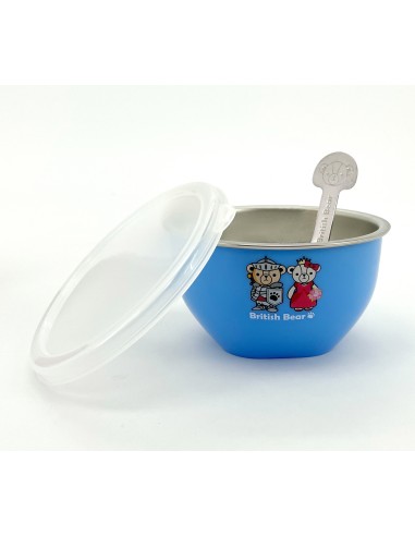 英國熊台製三入蓋碗組+袋匙C