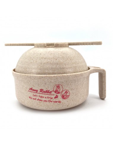 安妮兔小麥稈泡麵碗 4件組