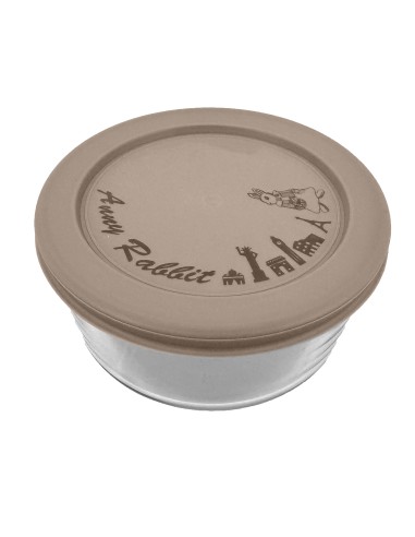 安妮兔玻璃圓形保鮮盒540ml