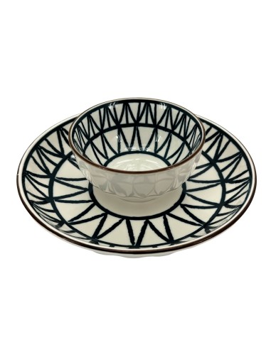 松村窯手繪圖騰6碗2盤