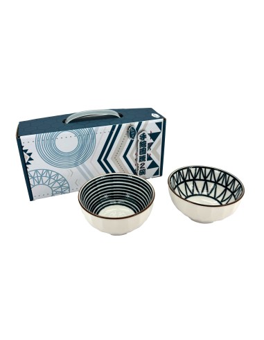 松村窯手繪圖騰2碗