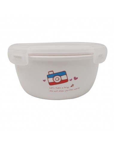 安妮兔陶瓷保鮮密扣蓋碗650ml