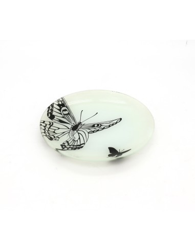 強化玻璃盤(1中+1小)牛皮盒裝