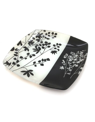 強化玻璃盤(1中+1小)牛皮盒裝