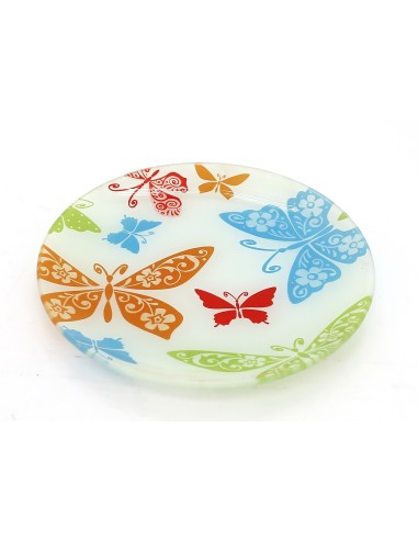 強化玻璃盤(1中+1小)牛皮盒裝