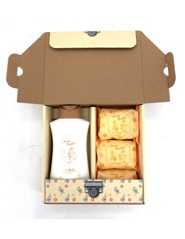 安妮兔1洗+3皂禮盒-花漾