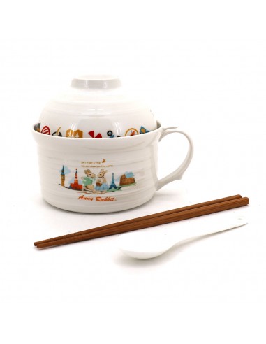 安妮兔陶瓷密封多用蓋碗組-二代