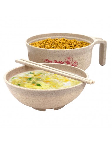 安妮兔小麥稈泡麵碗 4件組