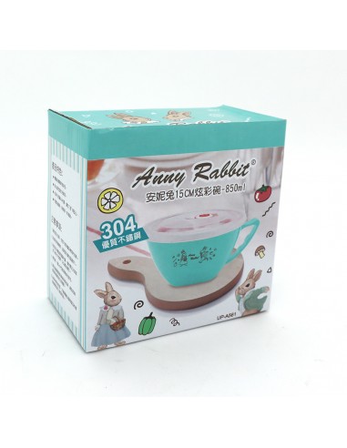 安妮兔15cm炫彩碗