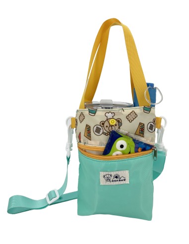 英國熊可愛揹提袋