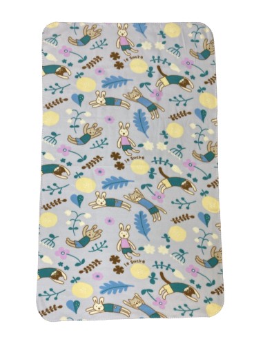 法國兔冷氣毯150x180cm-綠茵