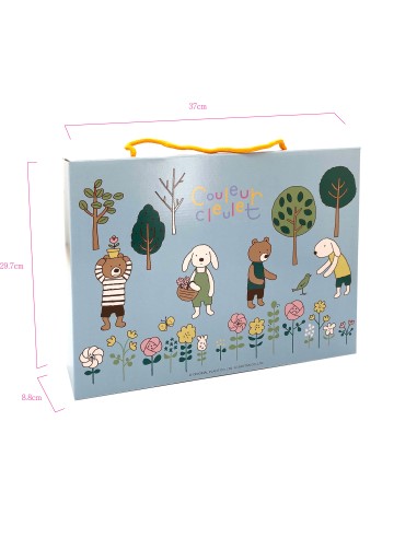 法國兔冷氣毯120x150cm-綠茵(盒裝)