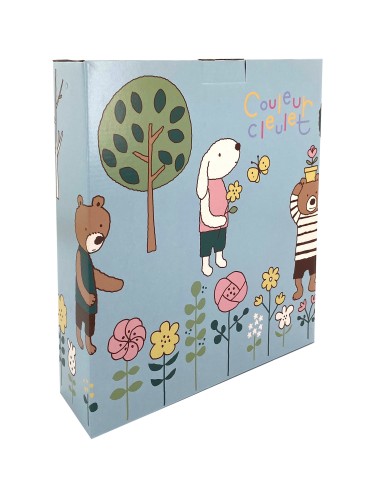 法國兔冷氣毯90x150cm-綠茵(盒裝)