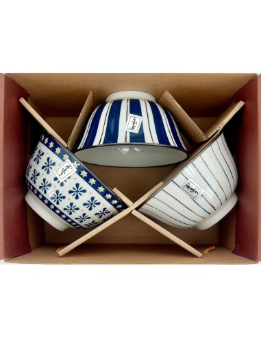 松村窯手造翻邊3碗