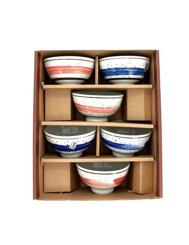 手繪雲彩6碗 (2121盒)