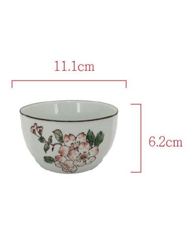 3方口四季碗+7.5砂鍋-紅梅