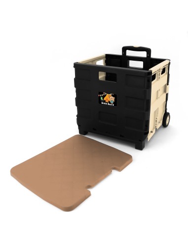 英國熊折疊購物推車-棕