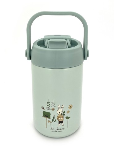 法國兔提把陶瓷雙飲保溫杯-520ML