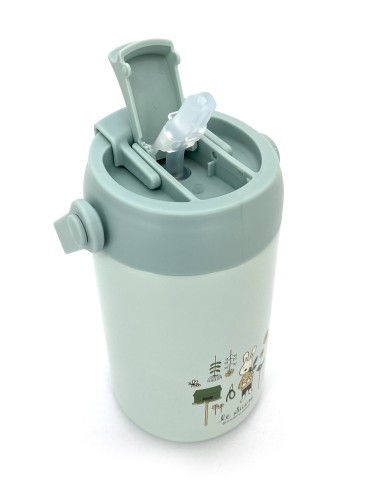 法國兔提把陶瓷雙飲保溫杯-520ML