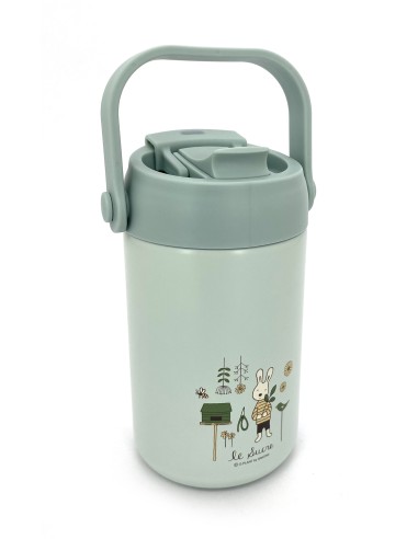 法國兔提把陶瓷雙飲保溫杯-520ML