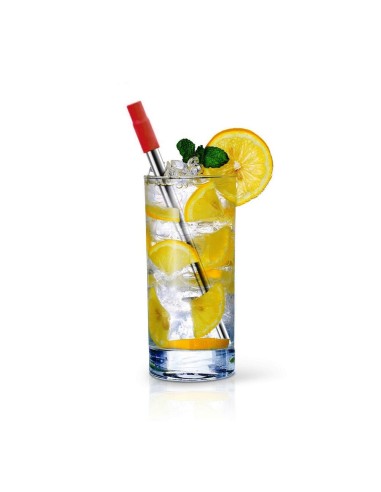 安妮兔不鏽鋼伸縮吸管開瓶組-紅