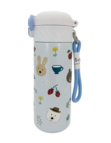 法國兔雙飲彈蓋真空瓶-420ML